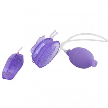 Pleasure Pump Butterfly Clitoral Pump (Purple)