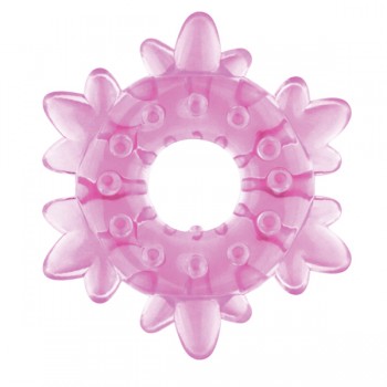 Heavy Cock Ring Ice Flower (Pink)