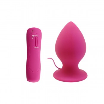 7 Modes Vibration Mega Anal Plug (Rose)