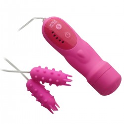 5 Modes Dual Mini Nubby Bullet (Pink)