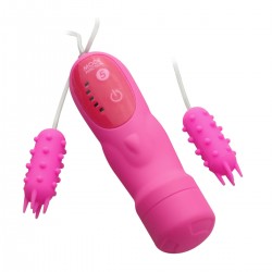 5 Modes Dual Mini Nubby Bullet (Pink)