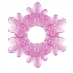 Heavy Cock Ring Ice Flower (Pink)