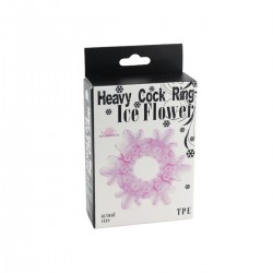 Heavy Cock Ring Ice Flower (Pink)