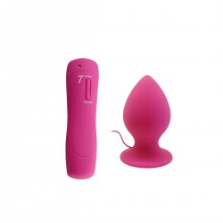 7 Modes Vibration Large Anal Plug (Rose)