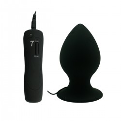 7 Modes Vibration Mega Anal Plug (Black)