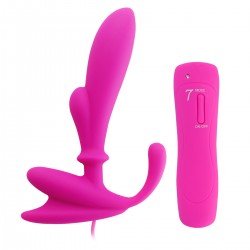 Anal Pleasure 7 Modes Vibrating Prostate Stimulator 13005 (Rose)