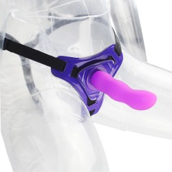 Strap on Curved Dong (Purple)