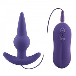 Bulb Probe Vibrating Anal Plug (Purple)