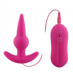 Bulb Probe Vibrating Anal Plug (Pink)