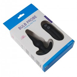 Bulb Probe Vibrating Anal Plug (Black)