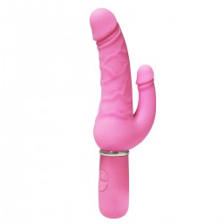 Vibrator Double Penis (Pink)