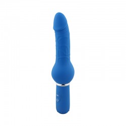 Vibrator 10 Modes Curvy Dong (Blue)